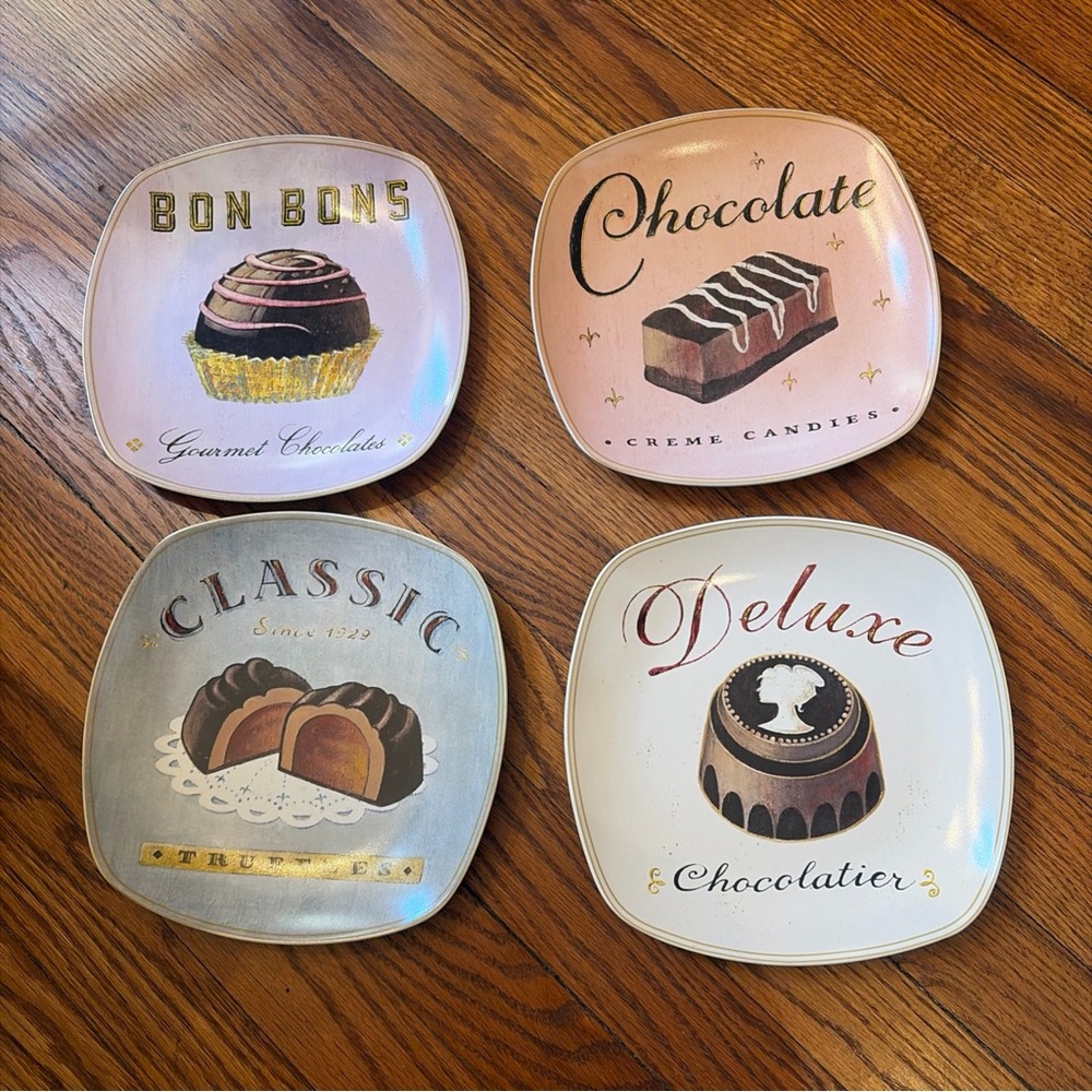 Sakura Confections Dessert plates CAFE restaurant wall decor set 4 ASO Gilmore